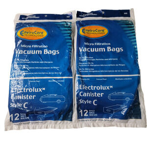 Electrolux Canister Vacuum Bags 24 Style C Micro Filtration by Envirocare